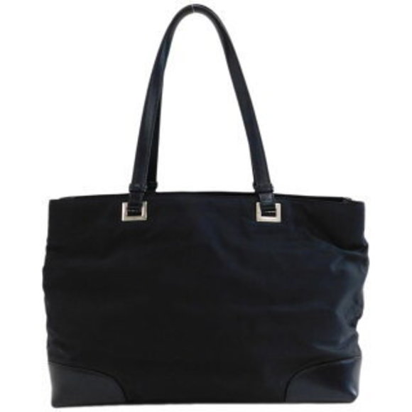 Prada nylon tote bag triangular black - Picture 2 of 8